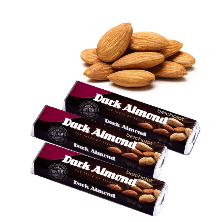 Dark Chocolate With Almond 45G